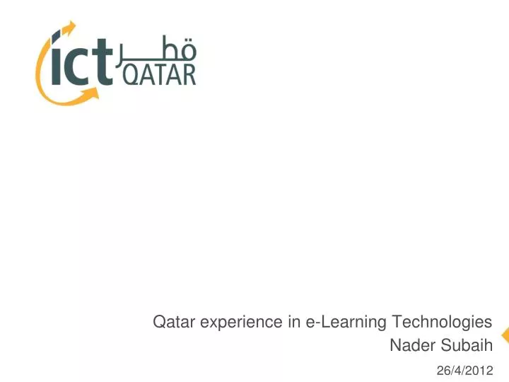 qatar experience in e learning technologies