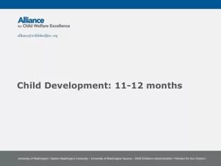 Child Development: 11-12 months