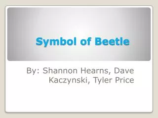 Symbol of Beetle