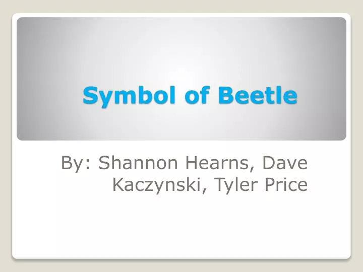 symbol of beetle