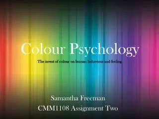 Colour Psychology