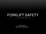 Forklift Safety - slide 1