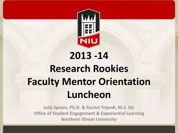 2013 14 research rookies faculty mentor orientation luncheon