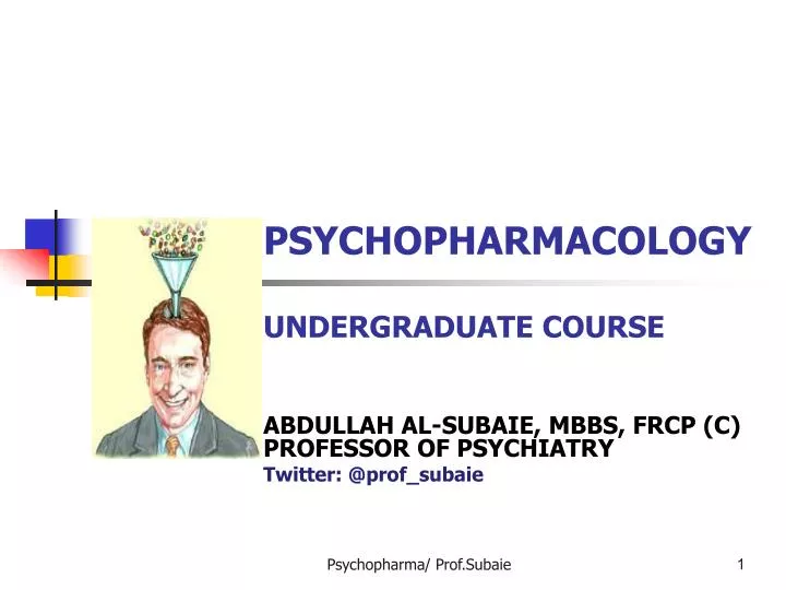psychopharmacology undergraduate course