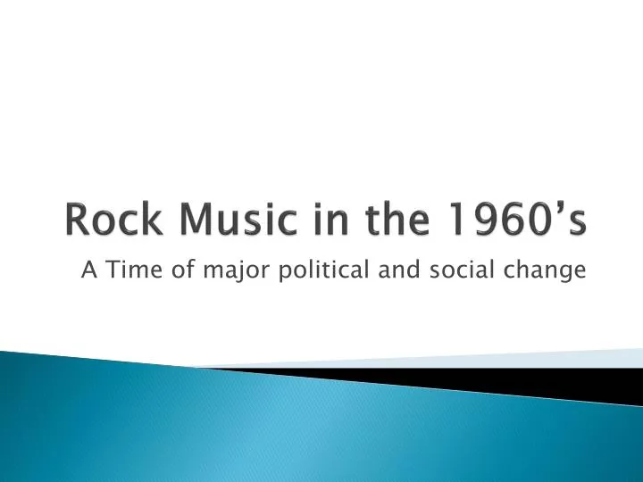 rock music in the 1960 s
