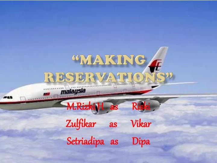 making reservations