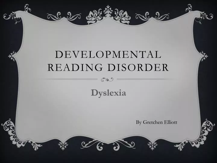 developmental reading disorder