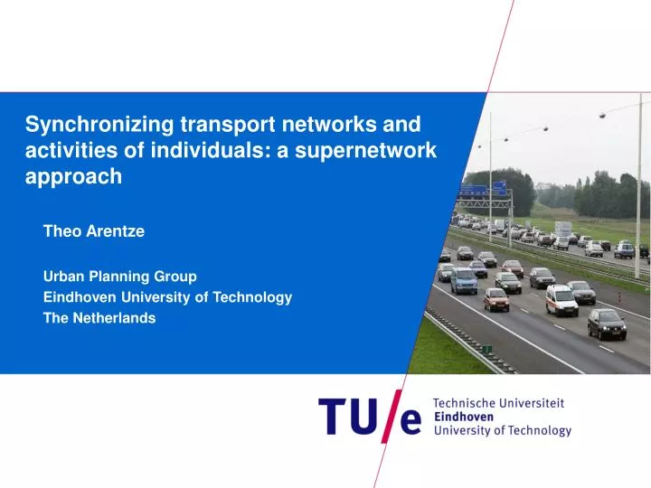 synchronizing transport networks and activities of individuals a supernetwork approach