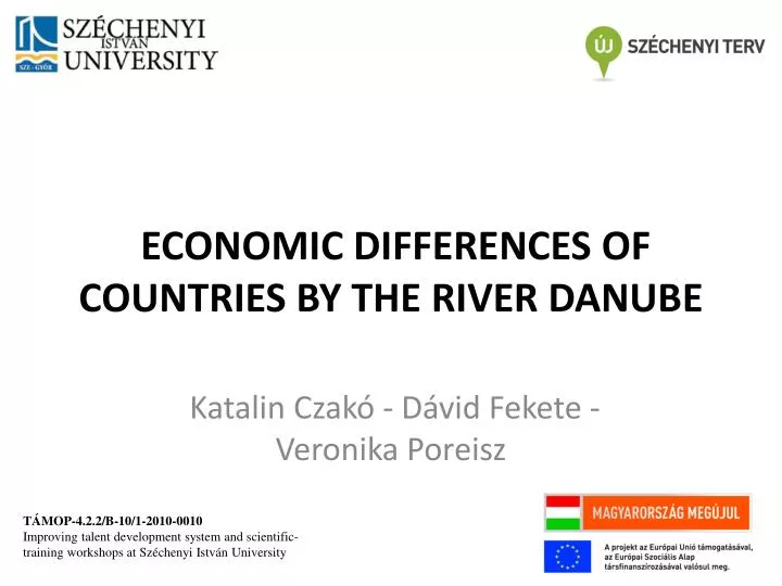 economic differences of countries by the river danube