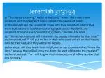 Jeremiah 31:31-34 - slide 1