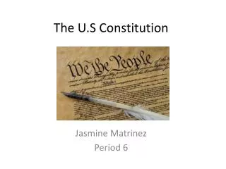 The U.S Constitution