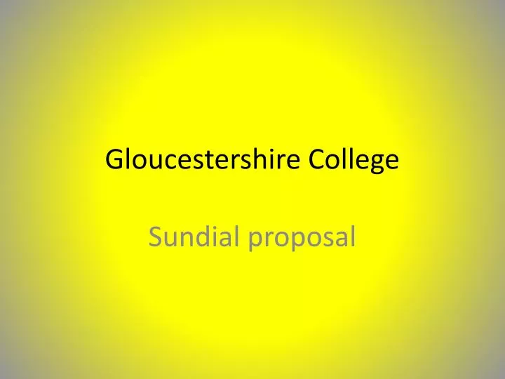 gloucestershire college