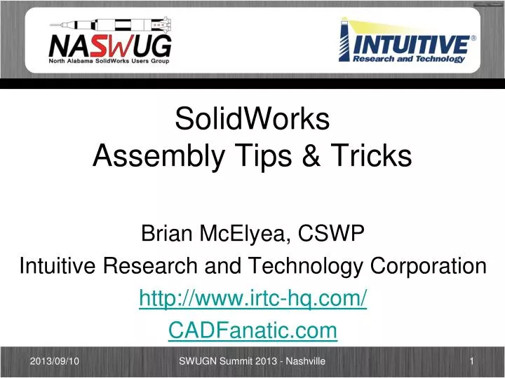 solidworks assembly tips tricks