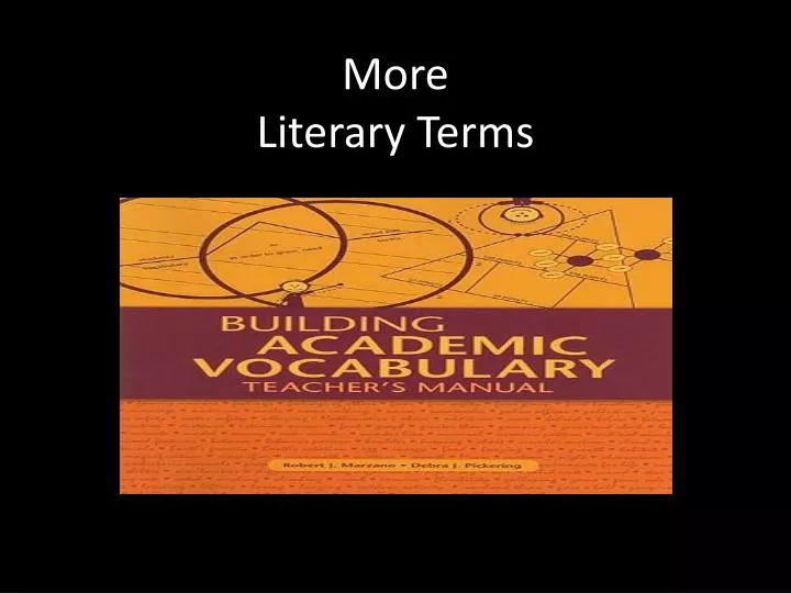 more literary terms