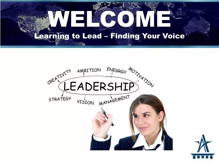 welcome learning to lead finding your voice