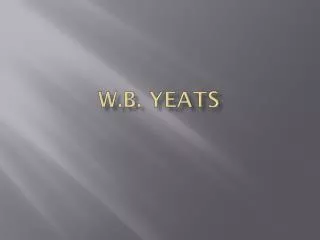 W.B. Yeats