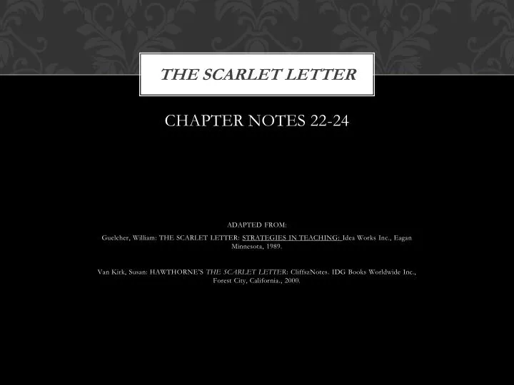 the scarlet letter