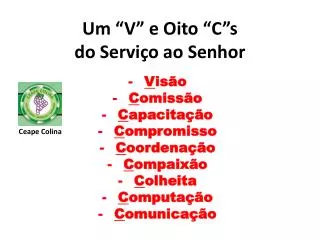 um v e oito c s do servi o ao senhor