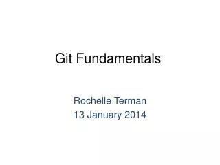 Git Fundamentals