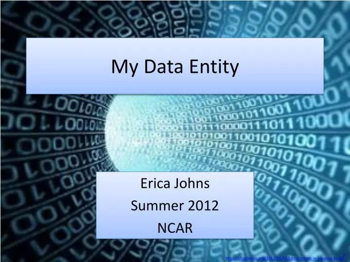 my data entity