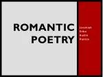 Romantic Poetry - slide 1
