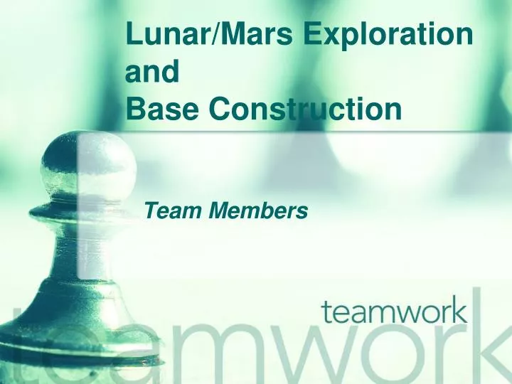 lunar mars exploration and base construction