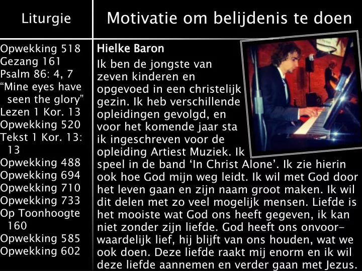 motivatie om belijdenis te doen