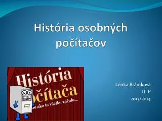 hist ria osobn ch po ta ov