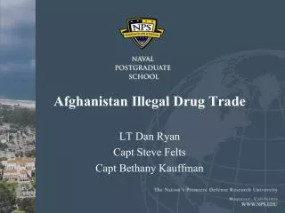 Afghanistan Illegal Drug Trade