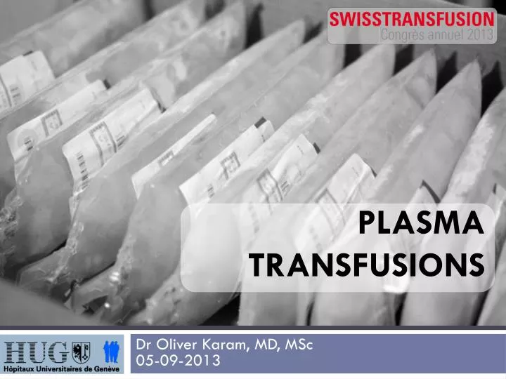 plasma transfusions