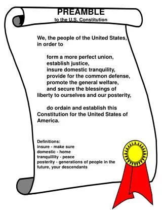 PREAMBLE to the U.S. Constitution