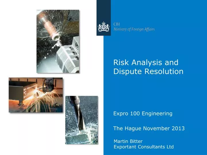 risk analysis and dispute resolution