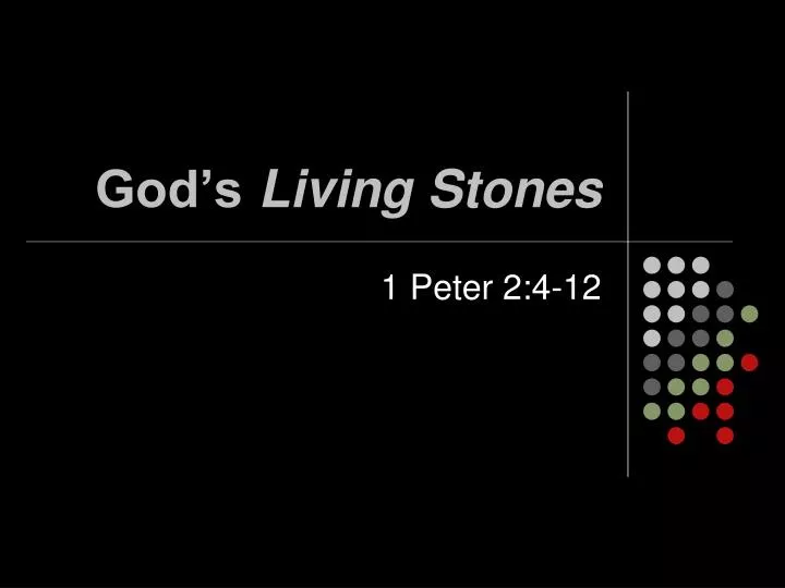 god s living stones