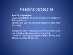 Reading Strategies