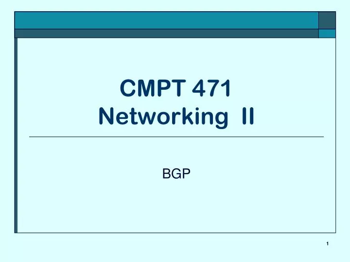 cmpt 471 networking ii