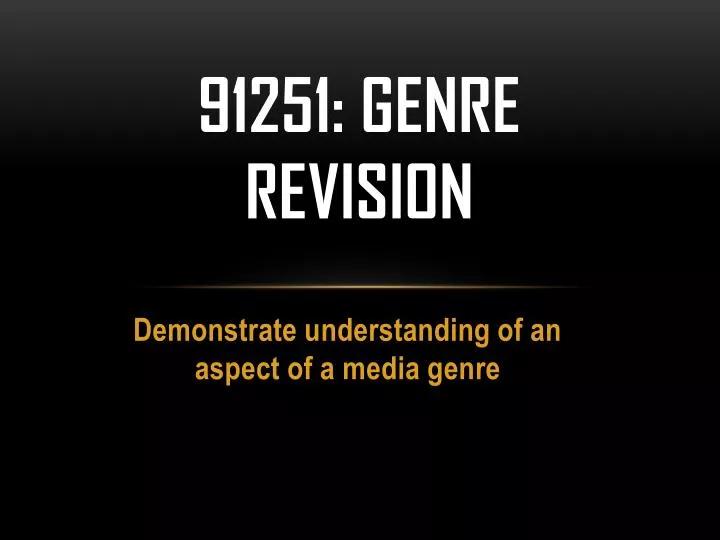 91251 genre revision