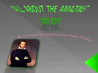 By the Amazing: Jasmine James Elaine Franklin