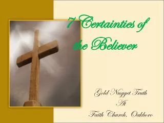 7 Certainties of the Believer