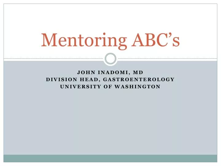 mentoring abc s