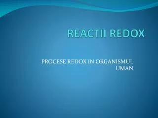 reactii redox