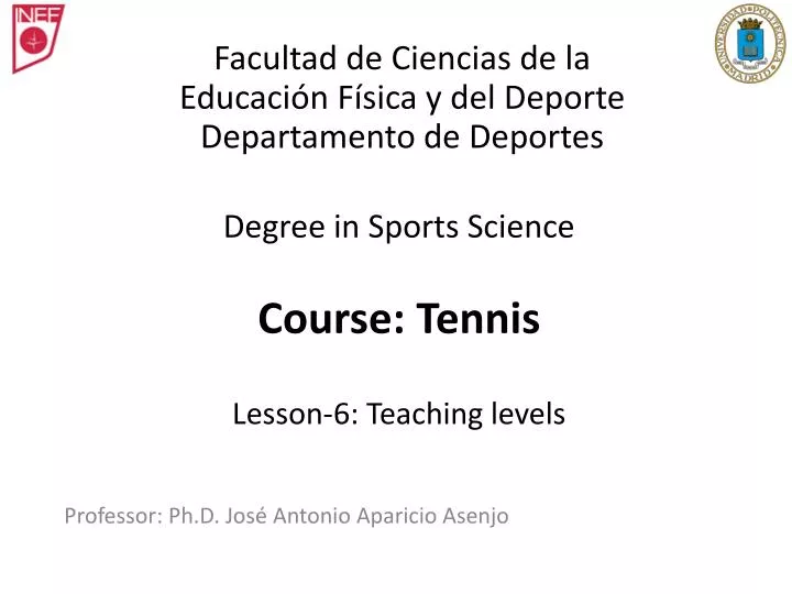degree in sports science course tennis lesson 6 teaching levels