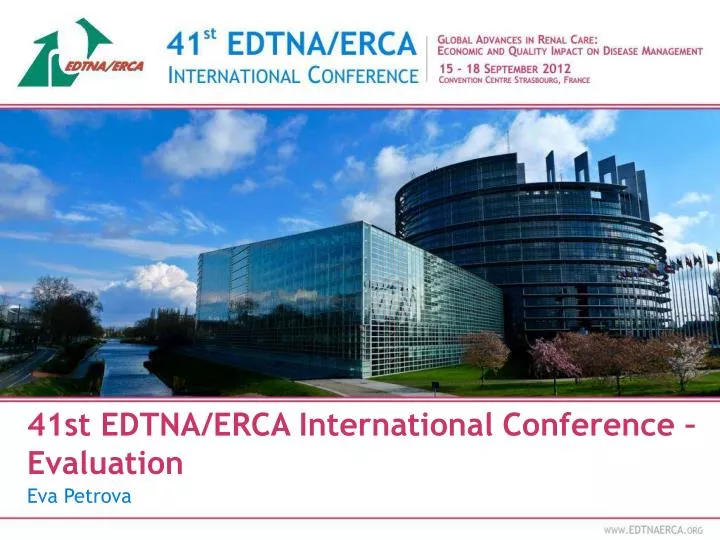 41st edtna erca international conference evaluation