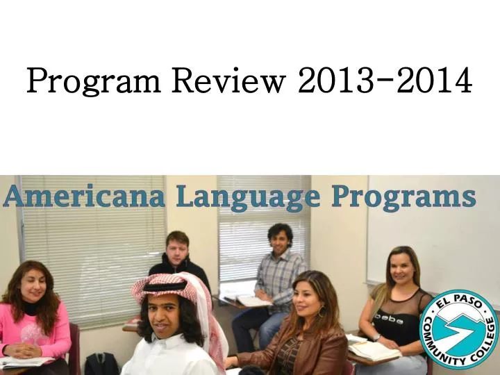 program review 2013 2014