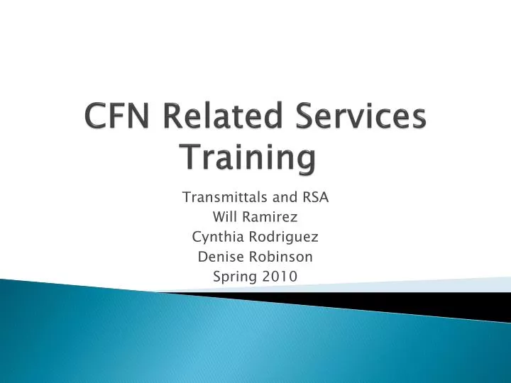cfn related services training