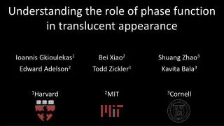 Understanding the role of phase function in translucent appearance