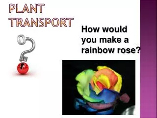 Plant transport