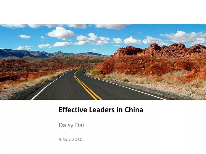 effective leaders in china