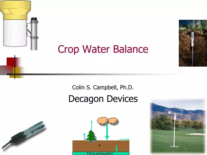 crop water balance