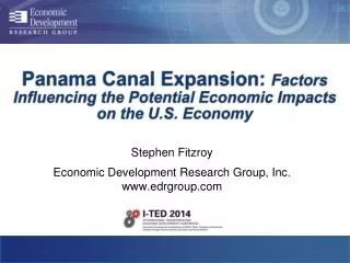 Panama Canal Expansion: Factors Influencing the Potential Economic Impacts on the U.S. Economy
