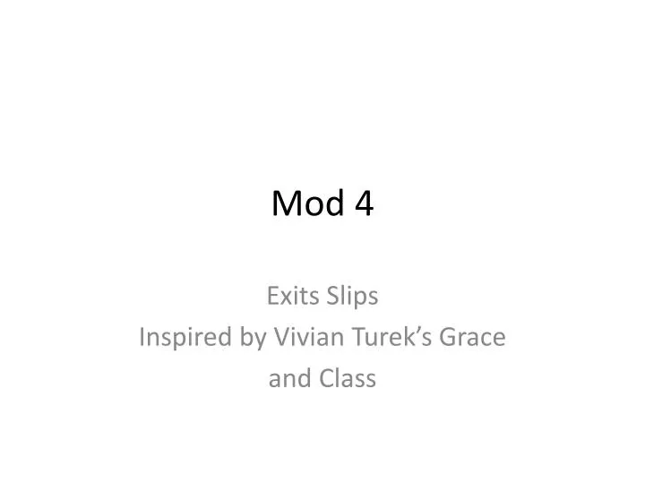 mod 4